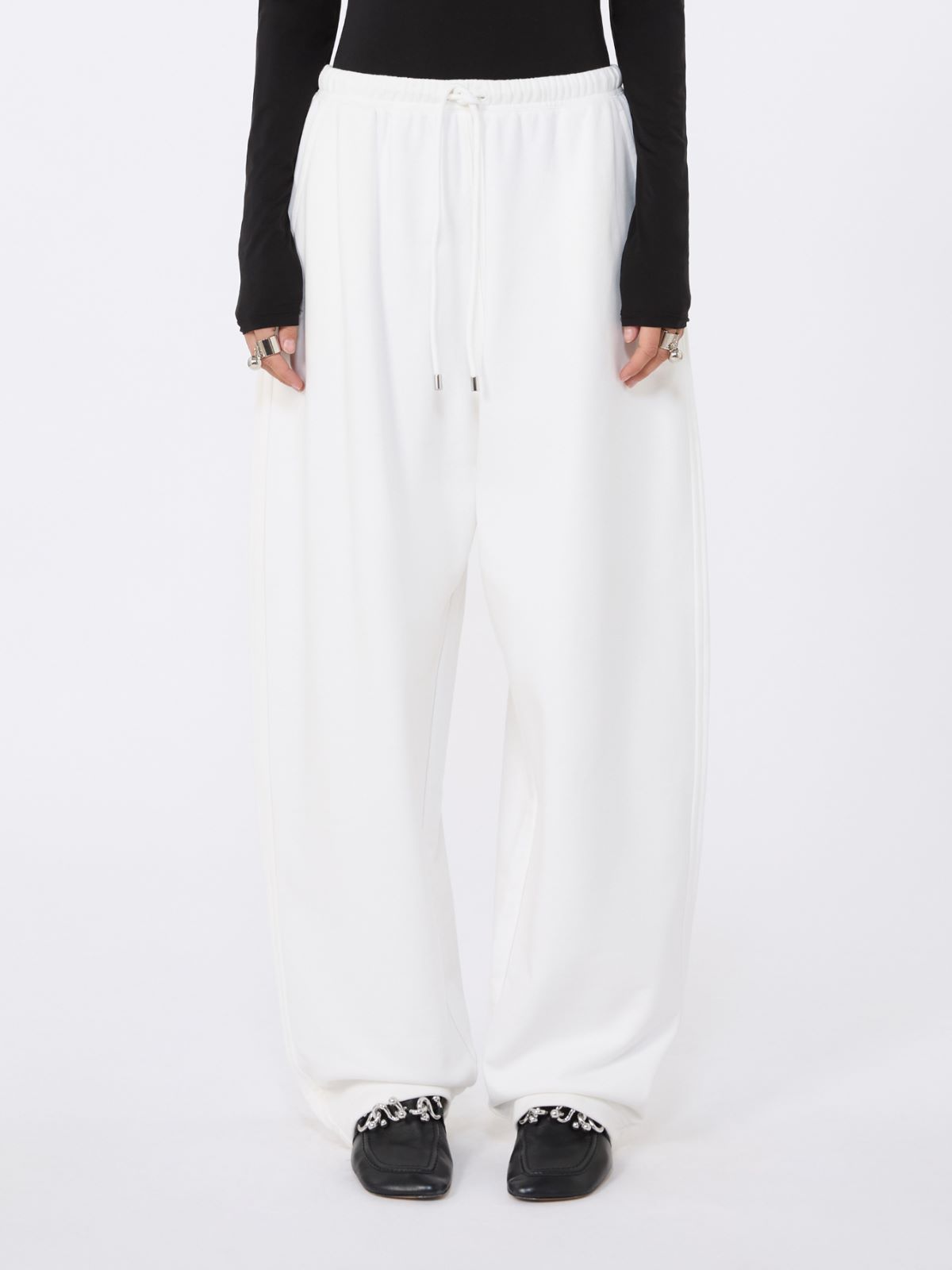 Fleece trousers - IVORY - Max Mara - 5
