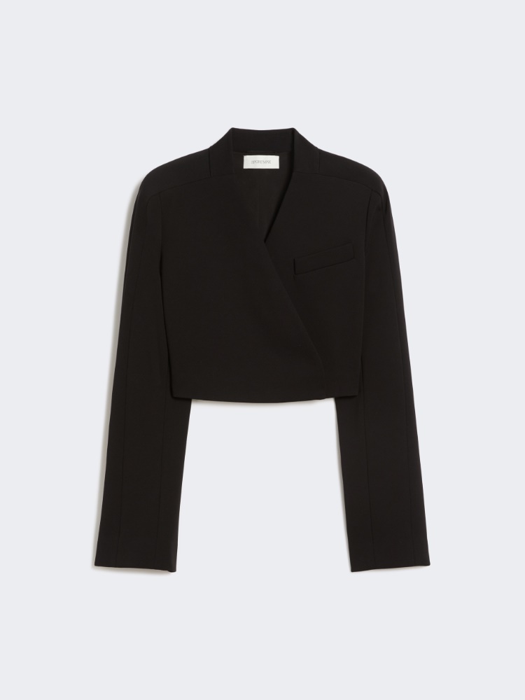Short jersey jacket - BLACK - Max Mara