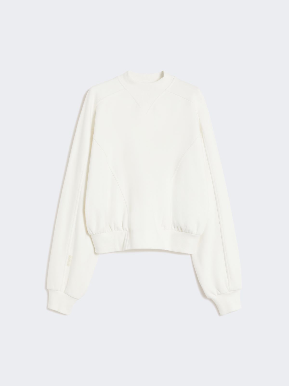 Cotton stretch sweatshirt - IVORY - Max Mara - 6