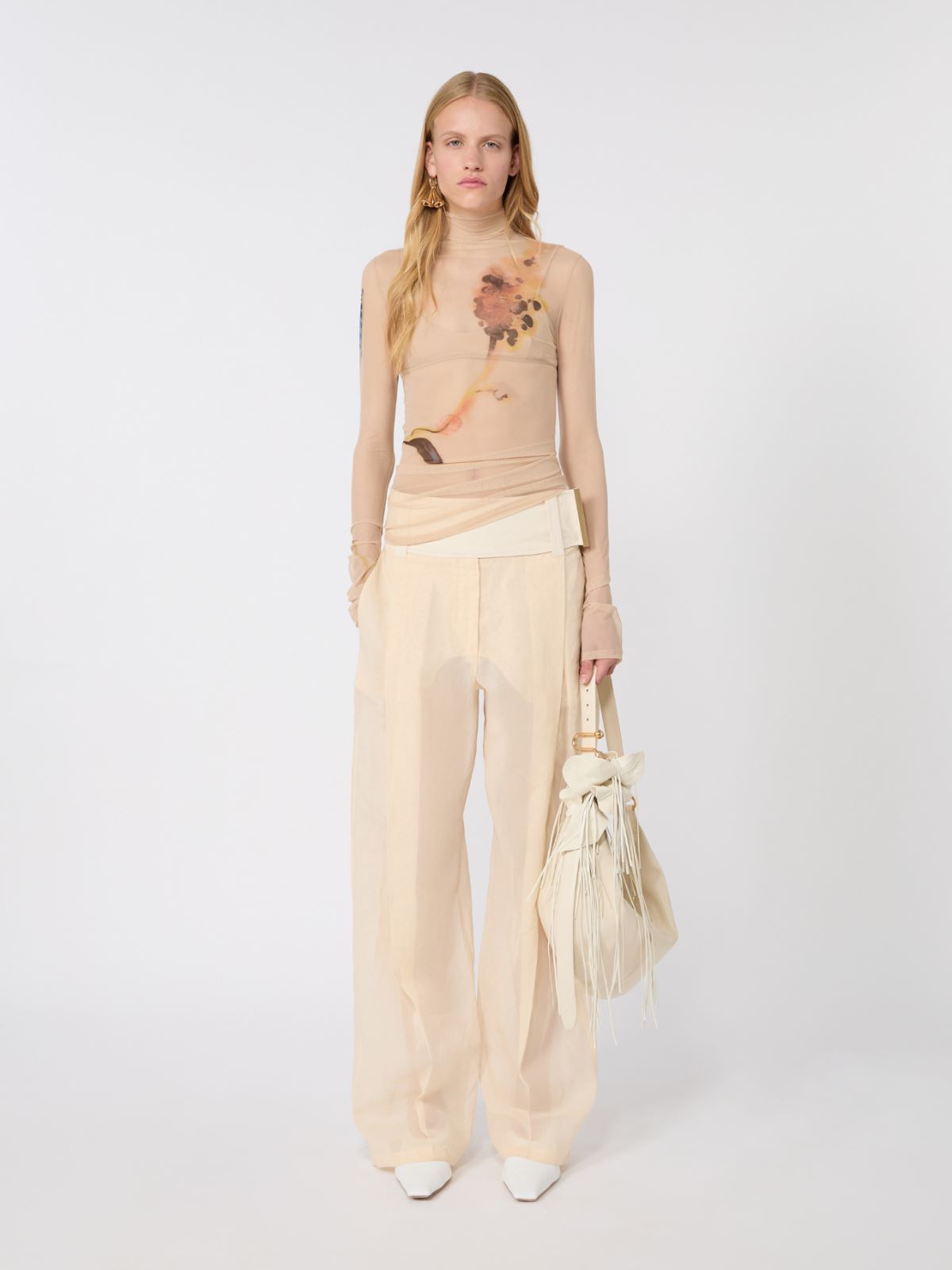 Hochgeschlossenes Top aus Stretch-Tüll - ALTROSA - Max Mara