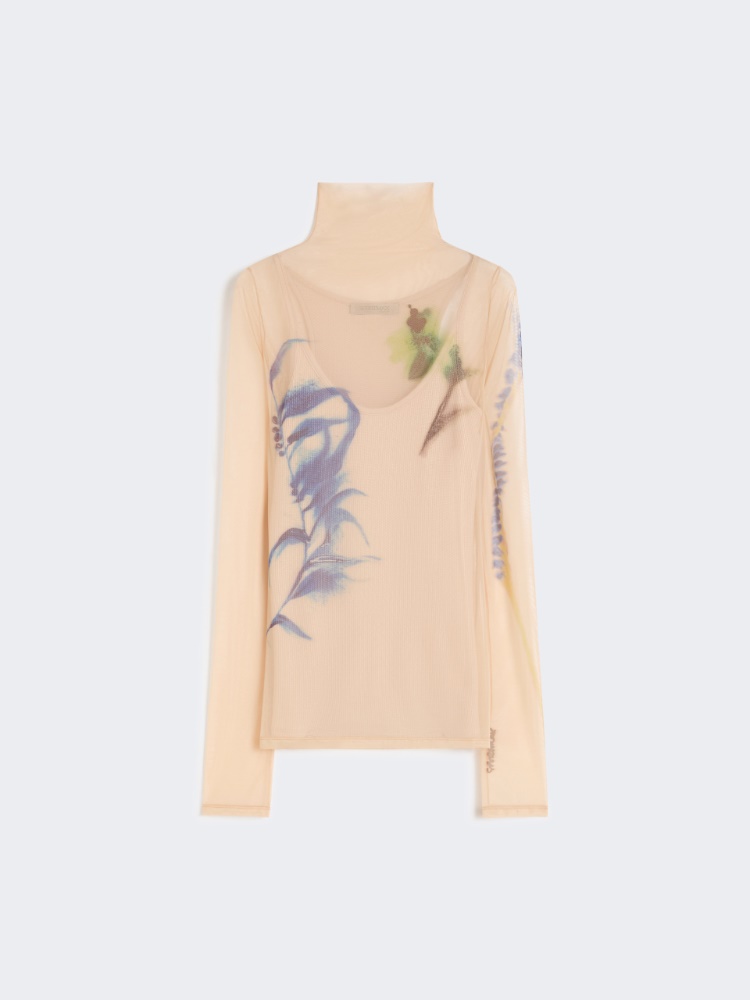 Hochgeschlossenes Top aus Stretch-Tüll - ALTROSA - Max Mara