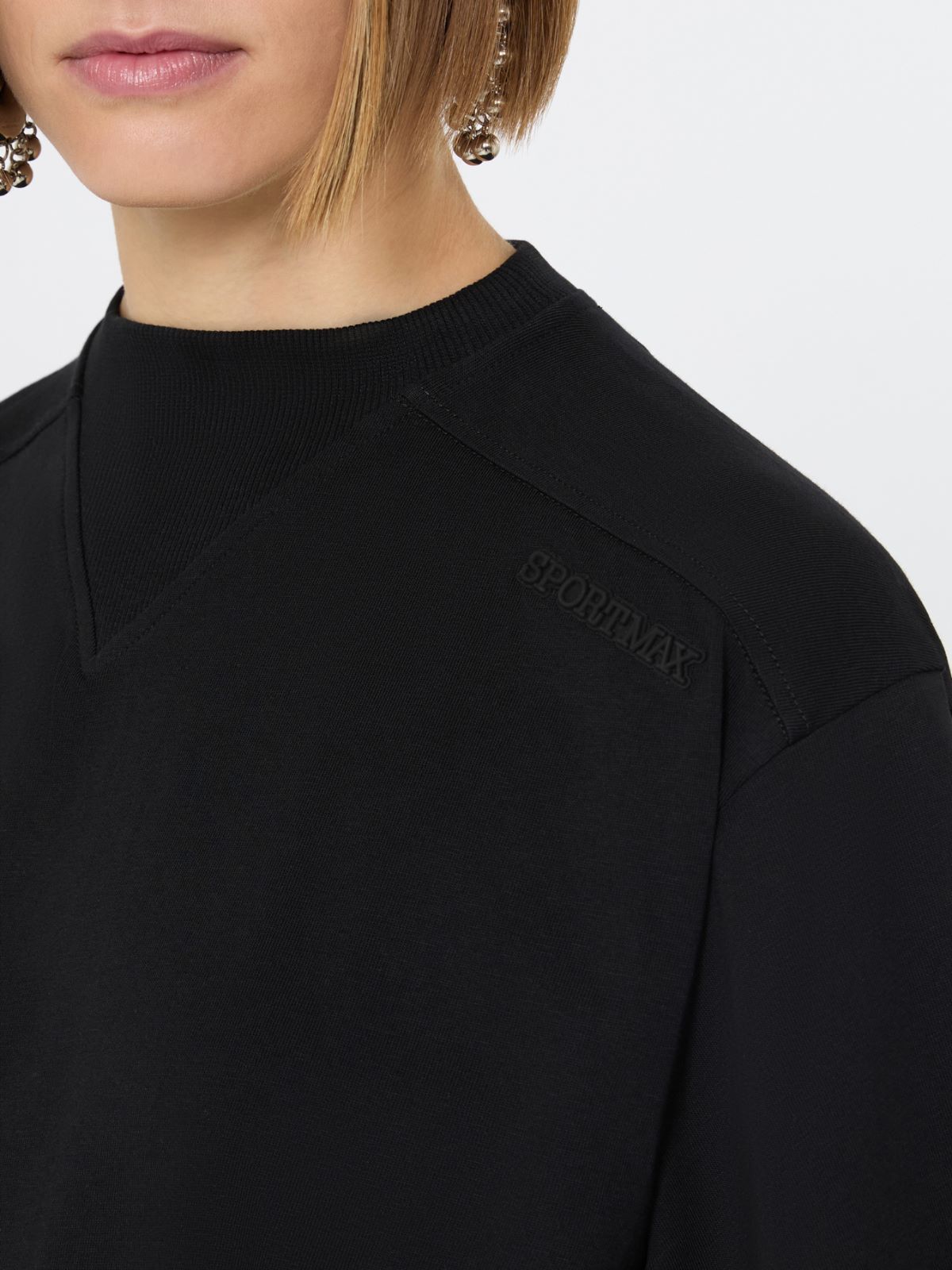 Camiseta de algodón - NEGRO - Max Mara - 6