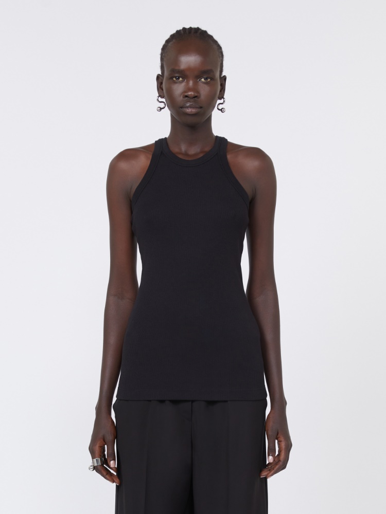 Tanktop aus Baumwolle und Seide - SCHWARZ - Max Mara - 2