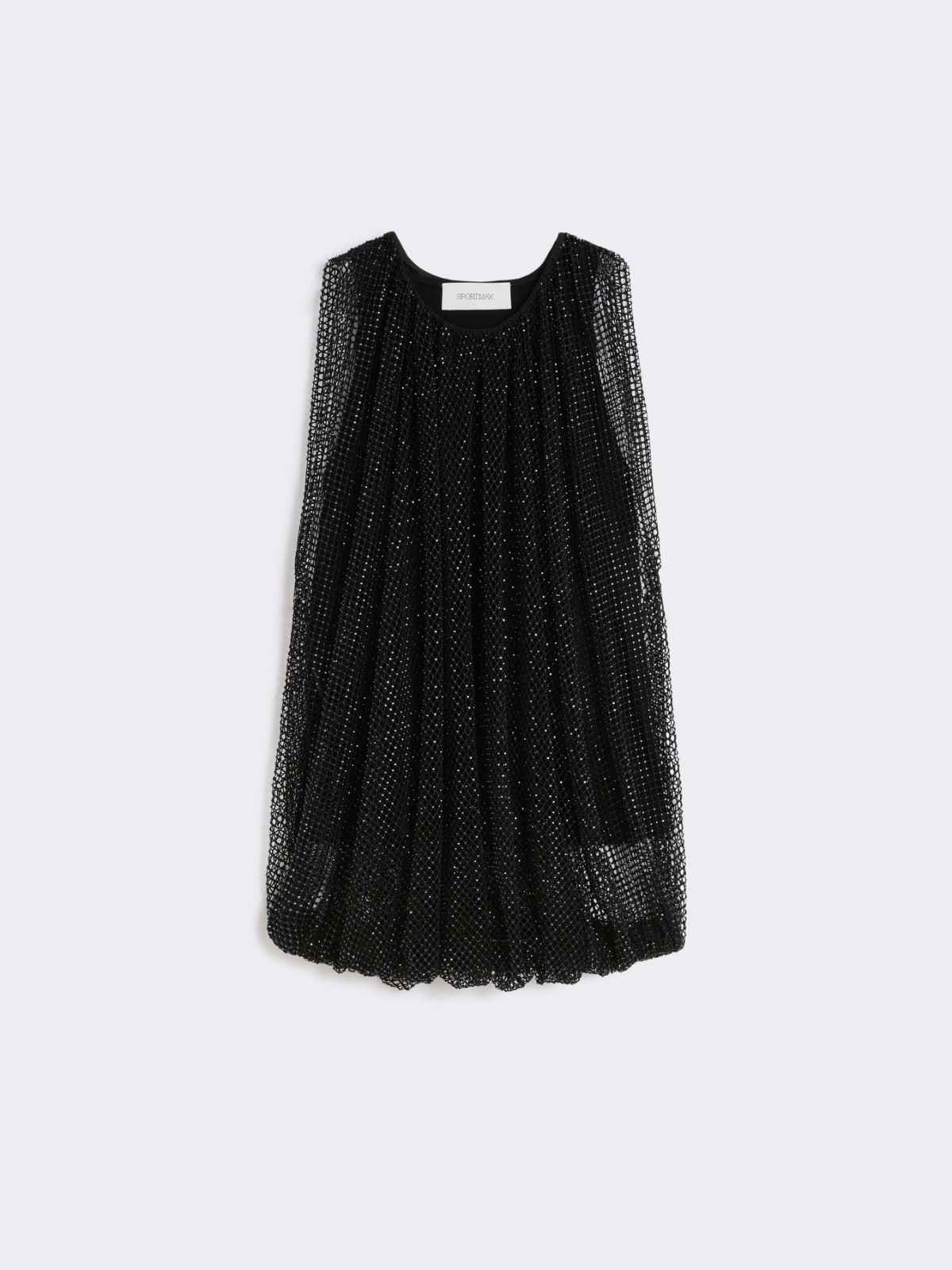 Mesh top with crystals - BLACK - Max Mara - 10