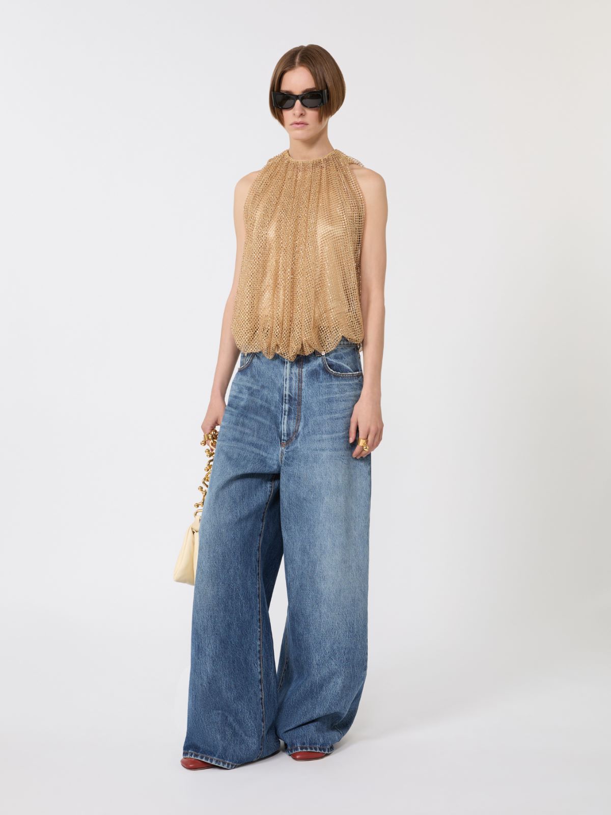 Mesh top with crystals - CAMEL - Max Mara - 6