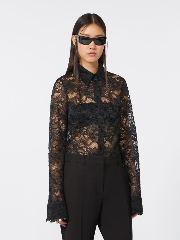 덴티체 폴리 셔츠 - BLACK - 4