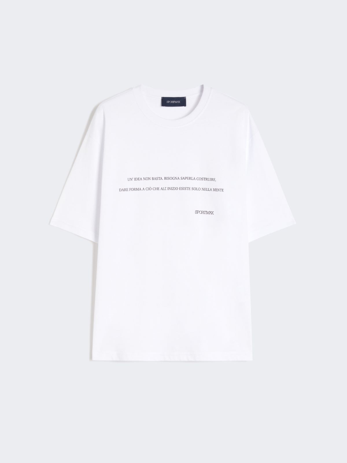 Printed cotton T-shirt - OPTICAL WHITE - Max Mara - 5