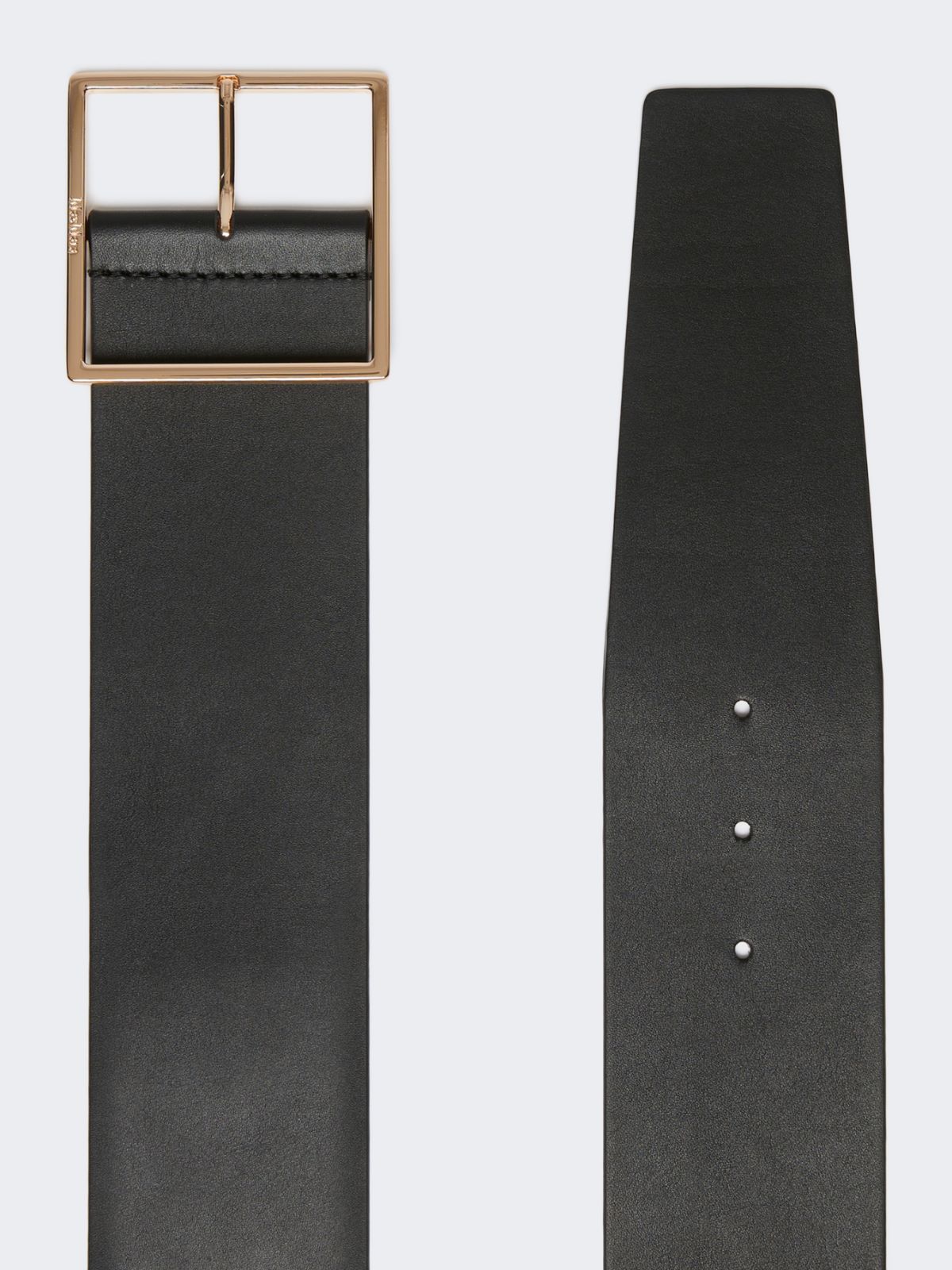 Wide leather belt - BLACK - Max Mara - 2