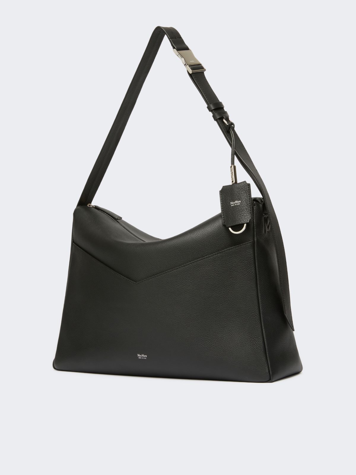 Large, low-sheen leather handbag - BLACK - Max Mara - 2