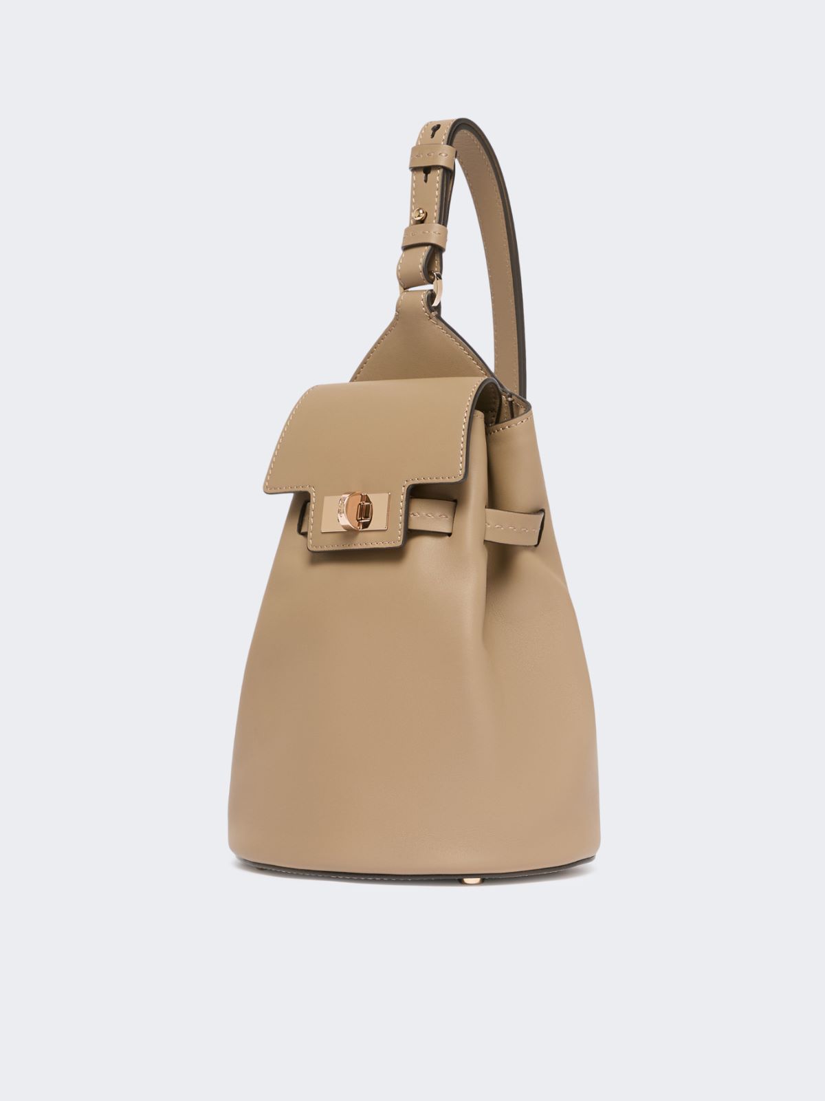 Leather, one-shoulder Margaux backpack - MUD - Max Mara - 2