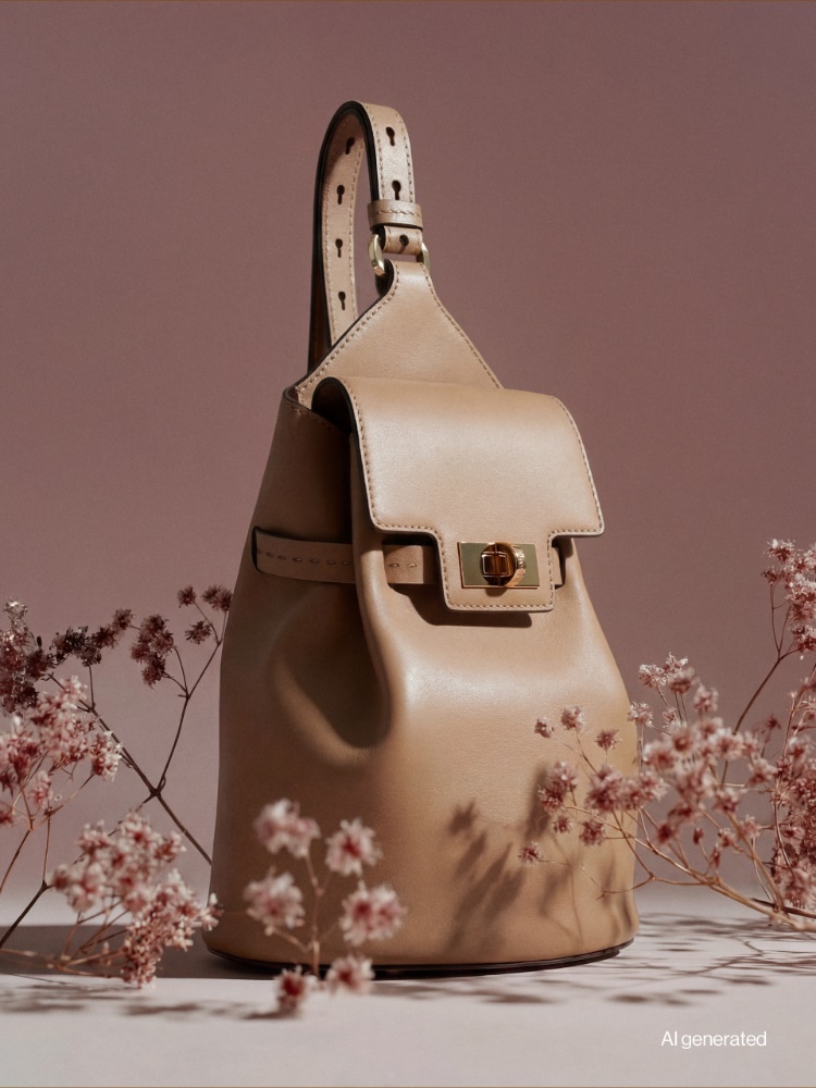 Leather, one-shoulder Margaux backpack + MUD - Max Mara