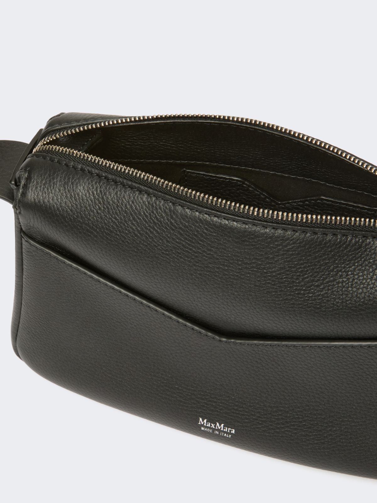 Low-sheen leather micro handbag - BLACK - Max Mara - 5