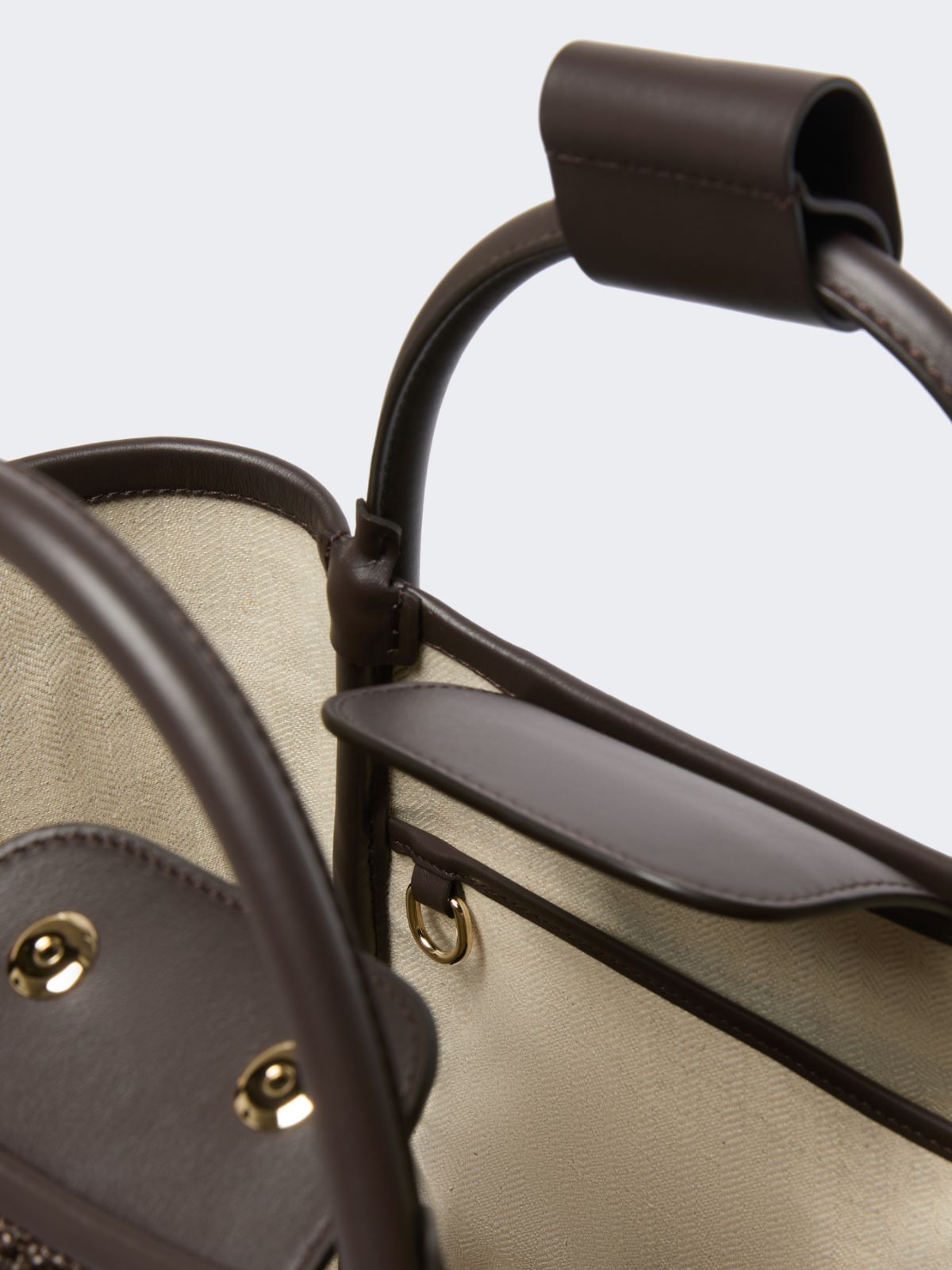 Small Marine bag in diamond-patterned basketweave - DARK BROWN - Max Mara - 5