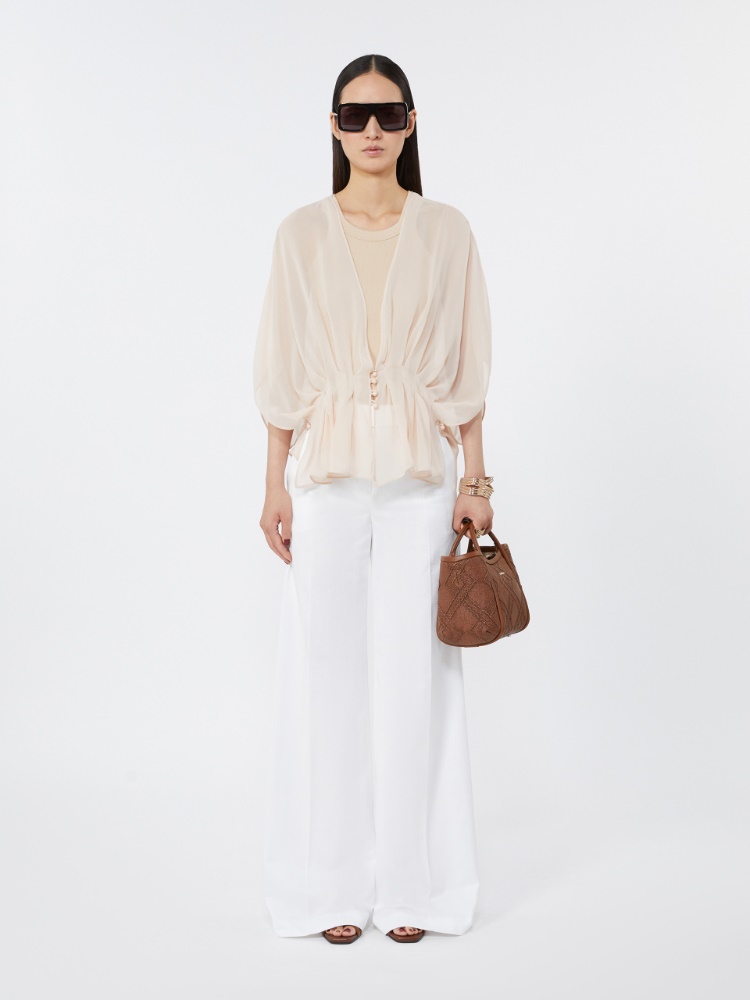 Extra-small Marine bag in diamond-patterned basketweave - AMBER BROWN - Max Mara