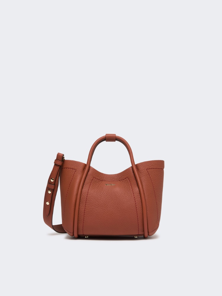 Extra-small leather Marine bag - RUST - Max Mara