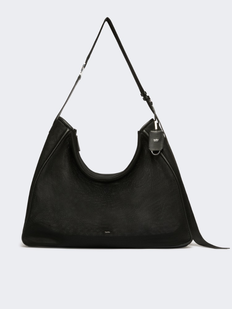 Extra-large handbag in technical mesh - BLACK - Max Mara