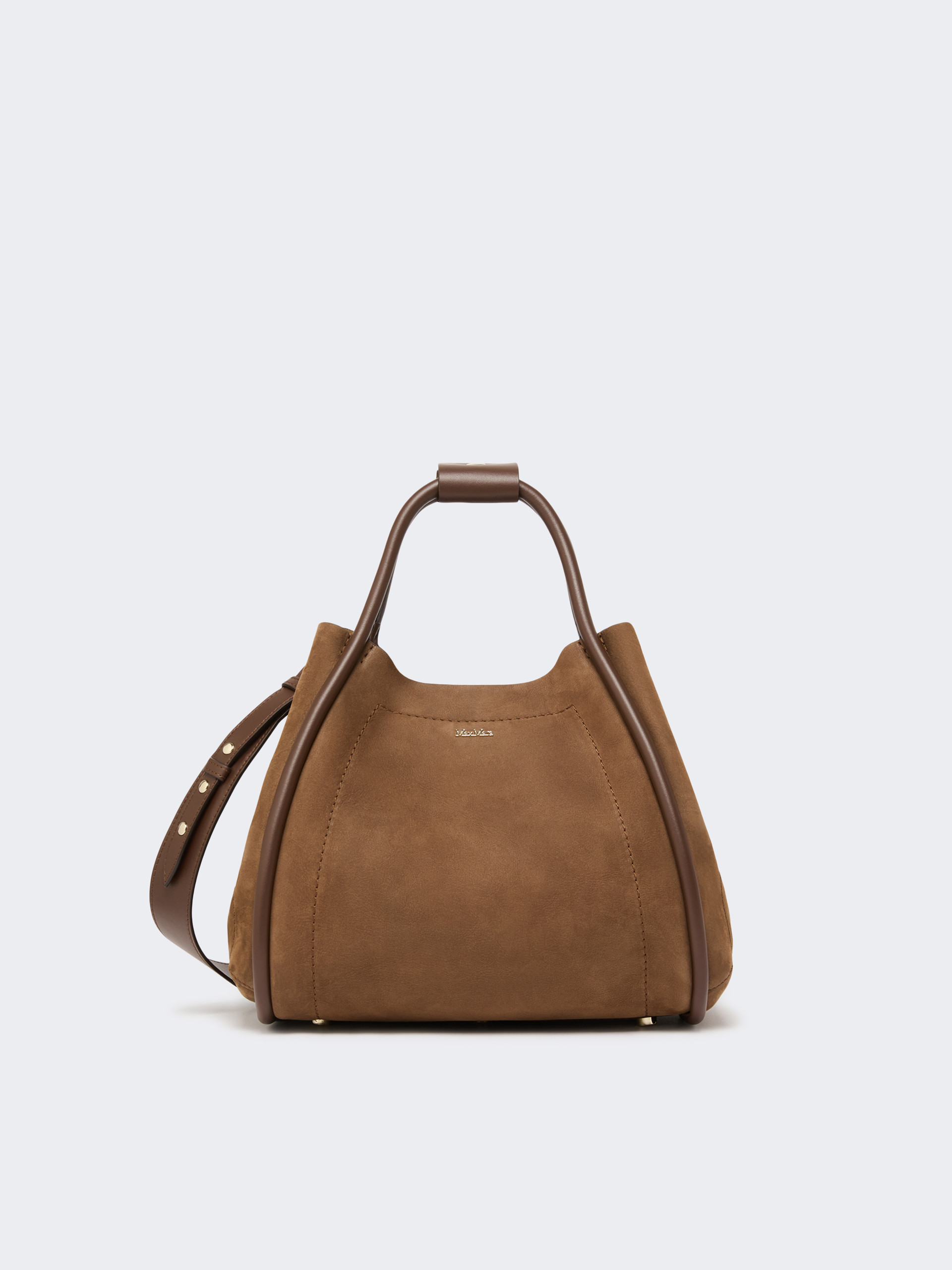 Sac Marine petit format en nubuck - BRUN FONCE - Max Mara - 3