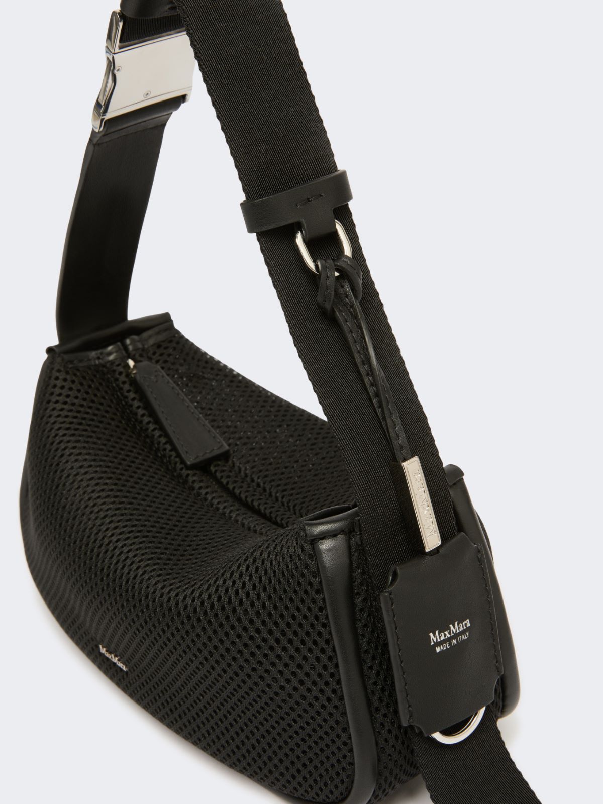 Micro handbag in technical mesh - BLACK - Max Mara - 3