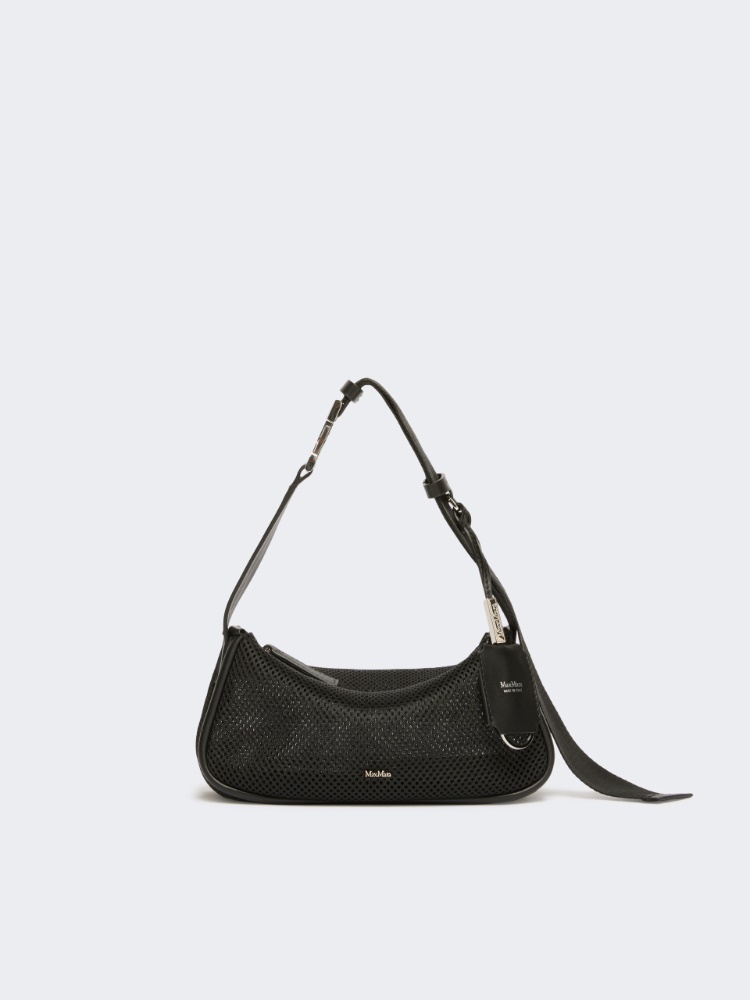 Micro handbag in technical mesh - BLACK - Max Mara