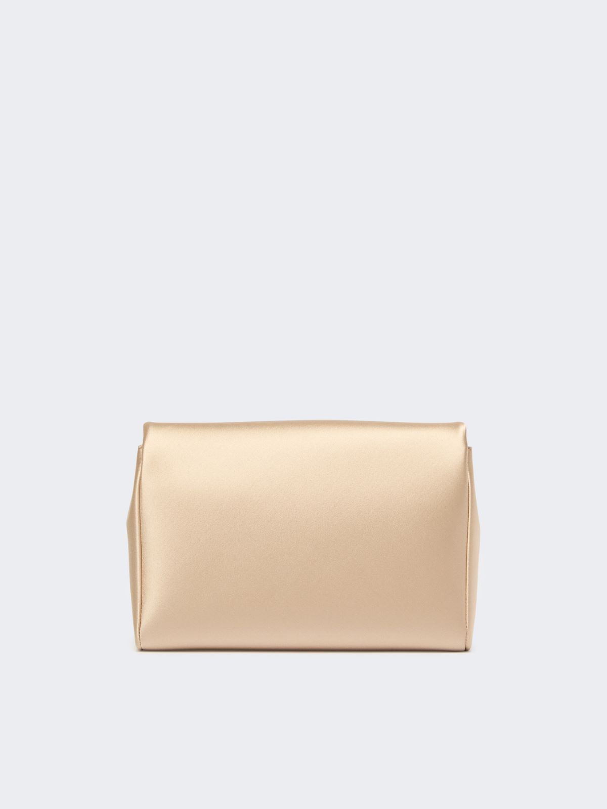 Viscose and silk satin clutch bag - BEIGE - Max Mara - 3