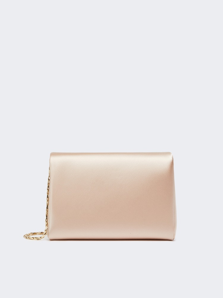 Viscose and silk satin clutch bag - POWDER - Max Mara - 3