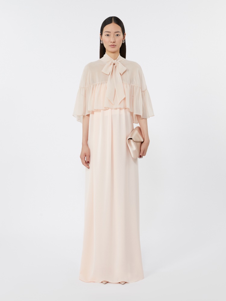 Viscose and silk satin clutch bag - POWDER - Max Mara