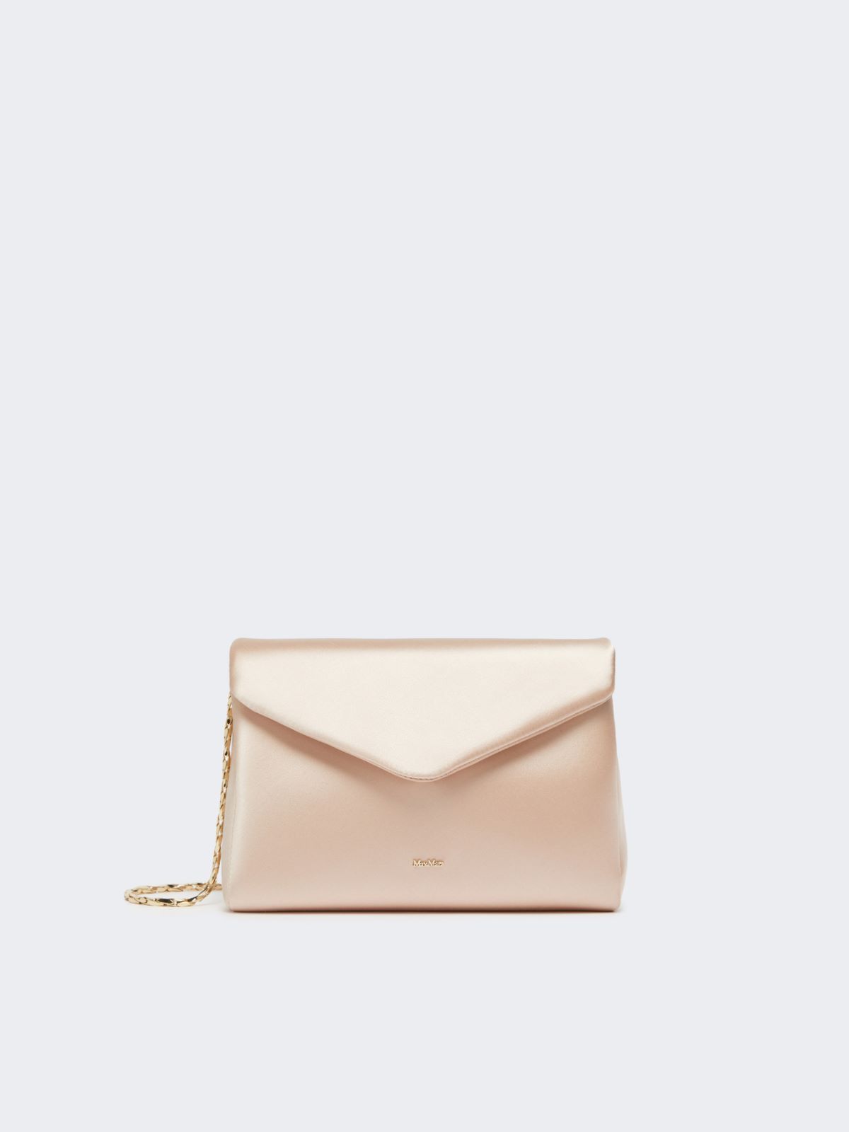 Viscose and silk satin clutch bag - POWDER - Max Mara