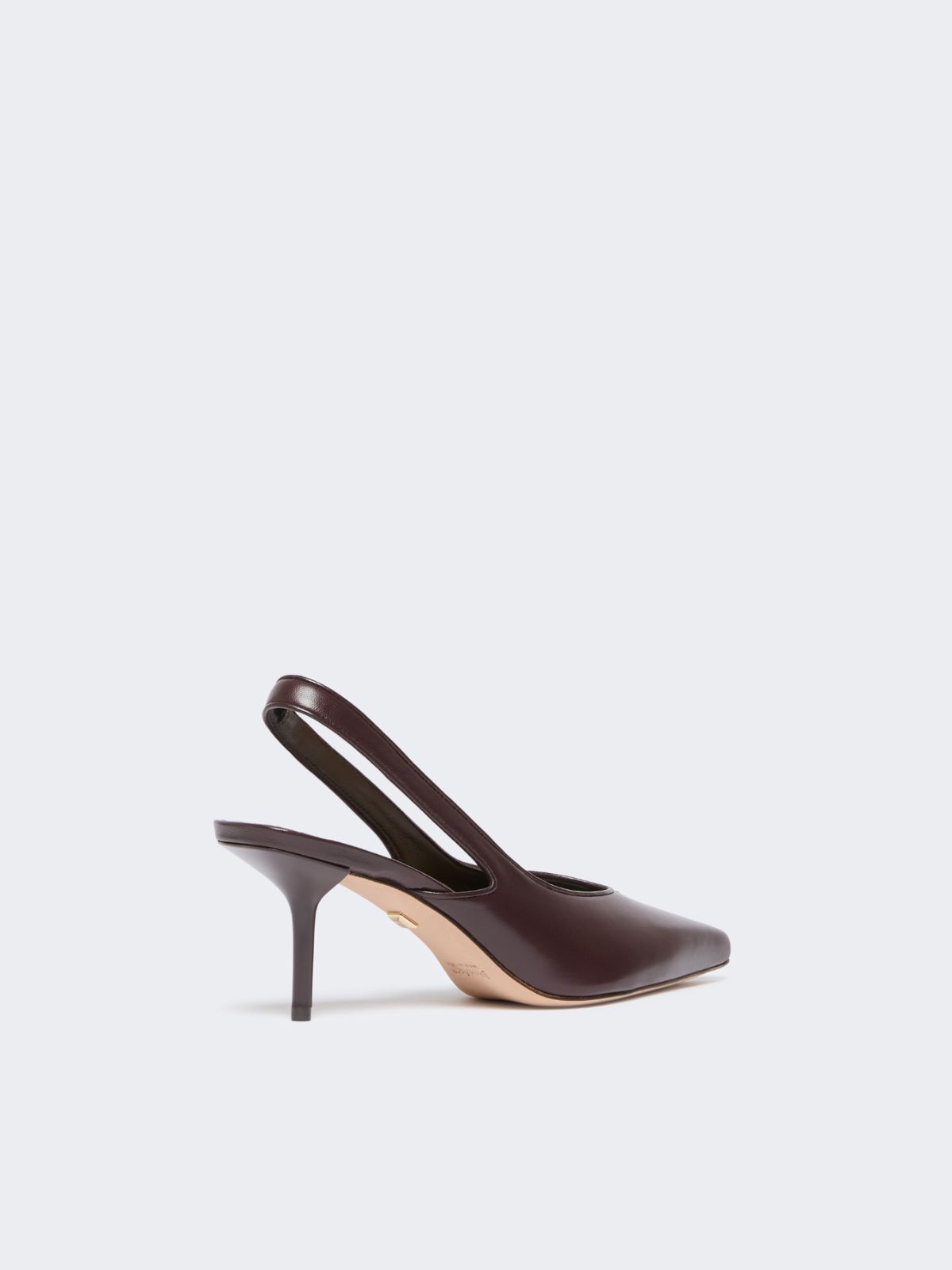 Nappa leather slingbacks - BORDEAUX - Max Mara - 3