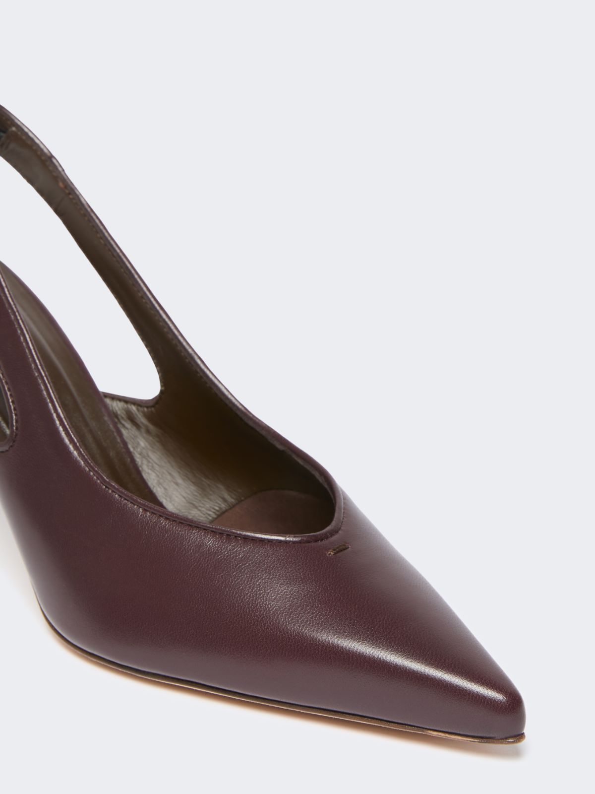 Nappa leather slingbacks - BORDEAUX - Max Mara - 3