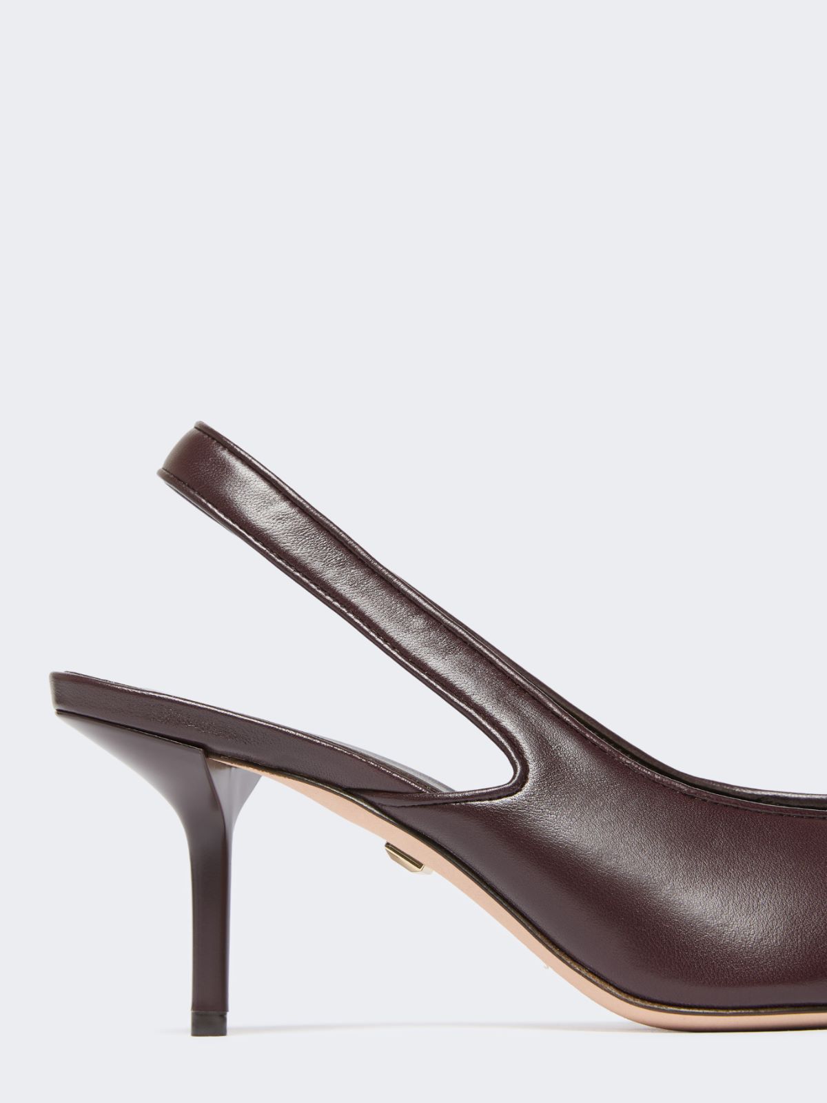 Nappa leather slingbacks - BORDEAUX - Max Mara - 4