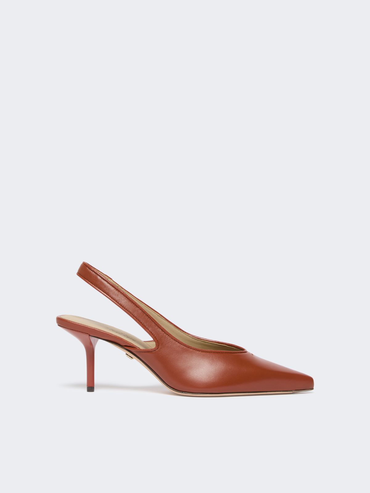 Nappa leather slingbacks + RUST - Max Mara
