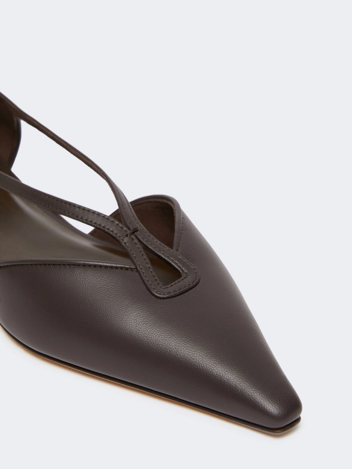 Nappa leather ballet flats - DARK BROWN - Max Mara - 3