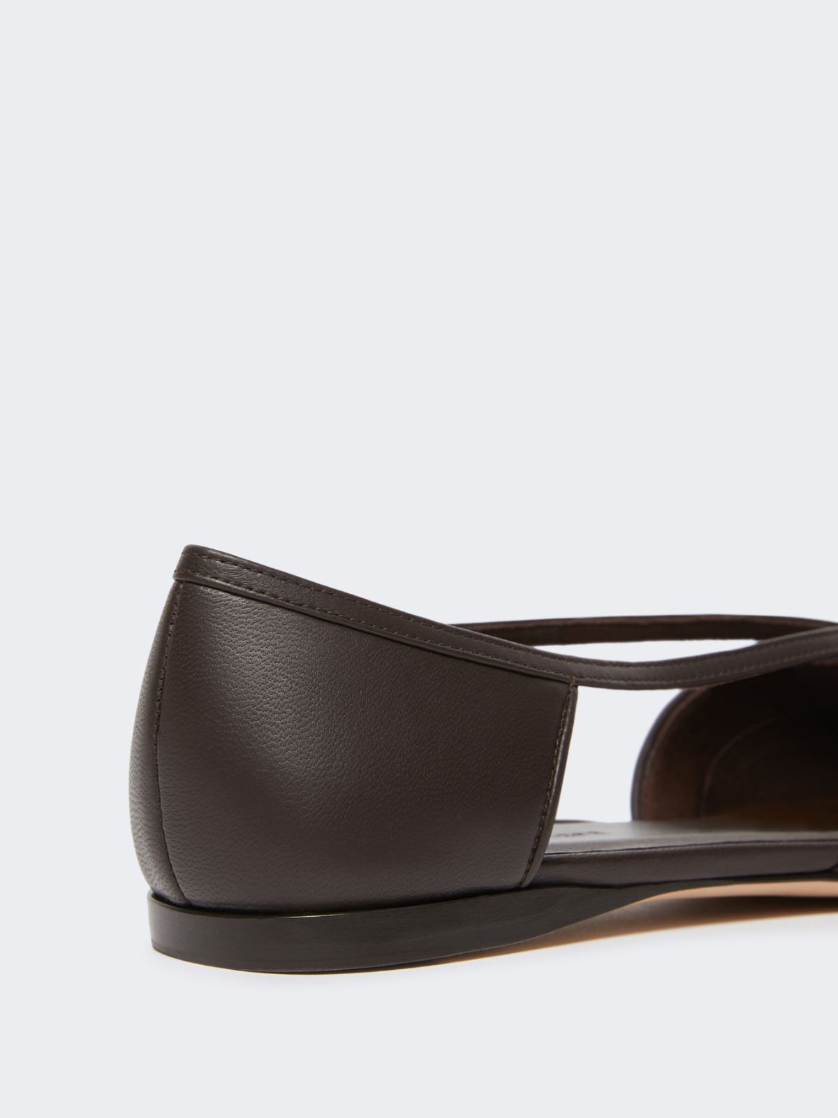 Nappa leather ballet flats - DARK BROWN - Max Mara - 4