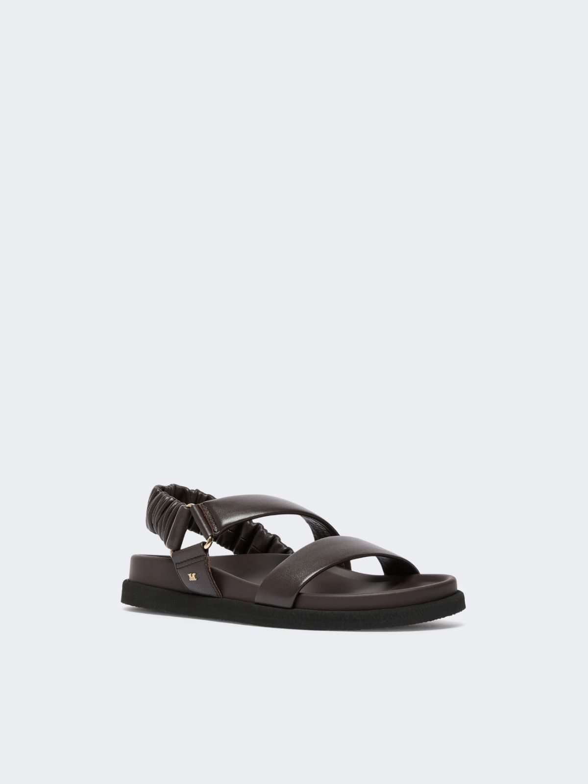 Leather sandals - CHOCOLATE - 2