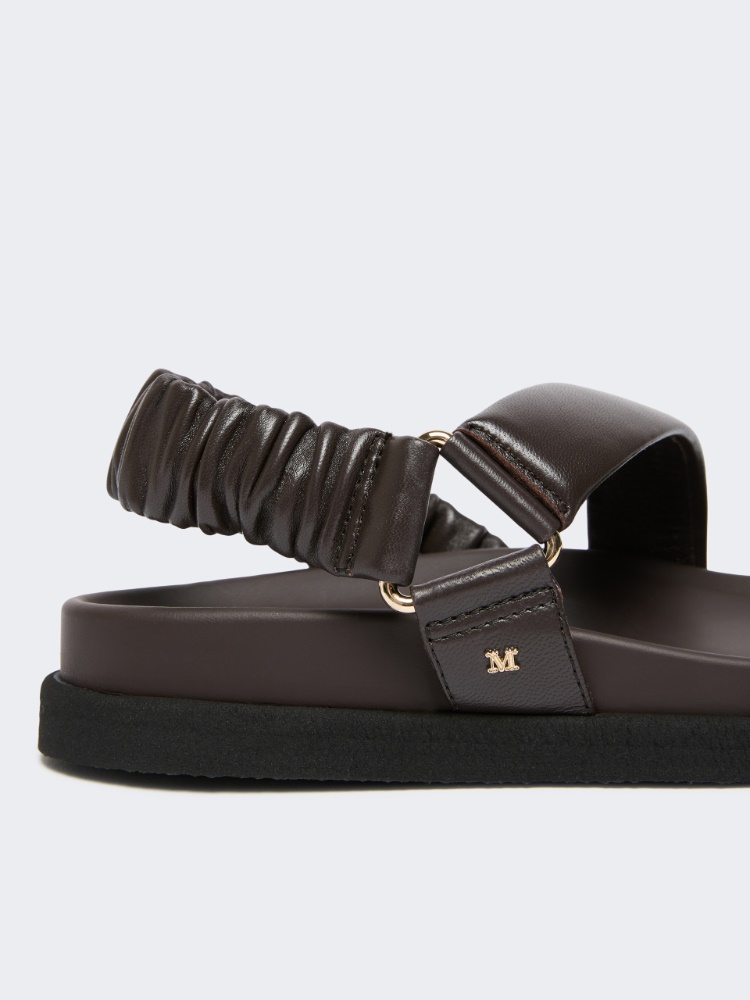 Leather sandals - CHOCOLATE - 4