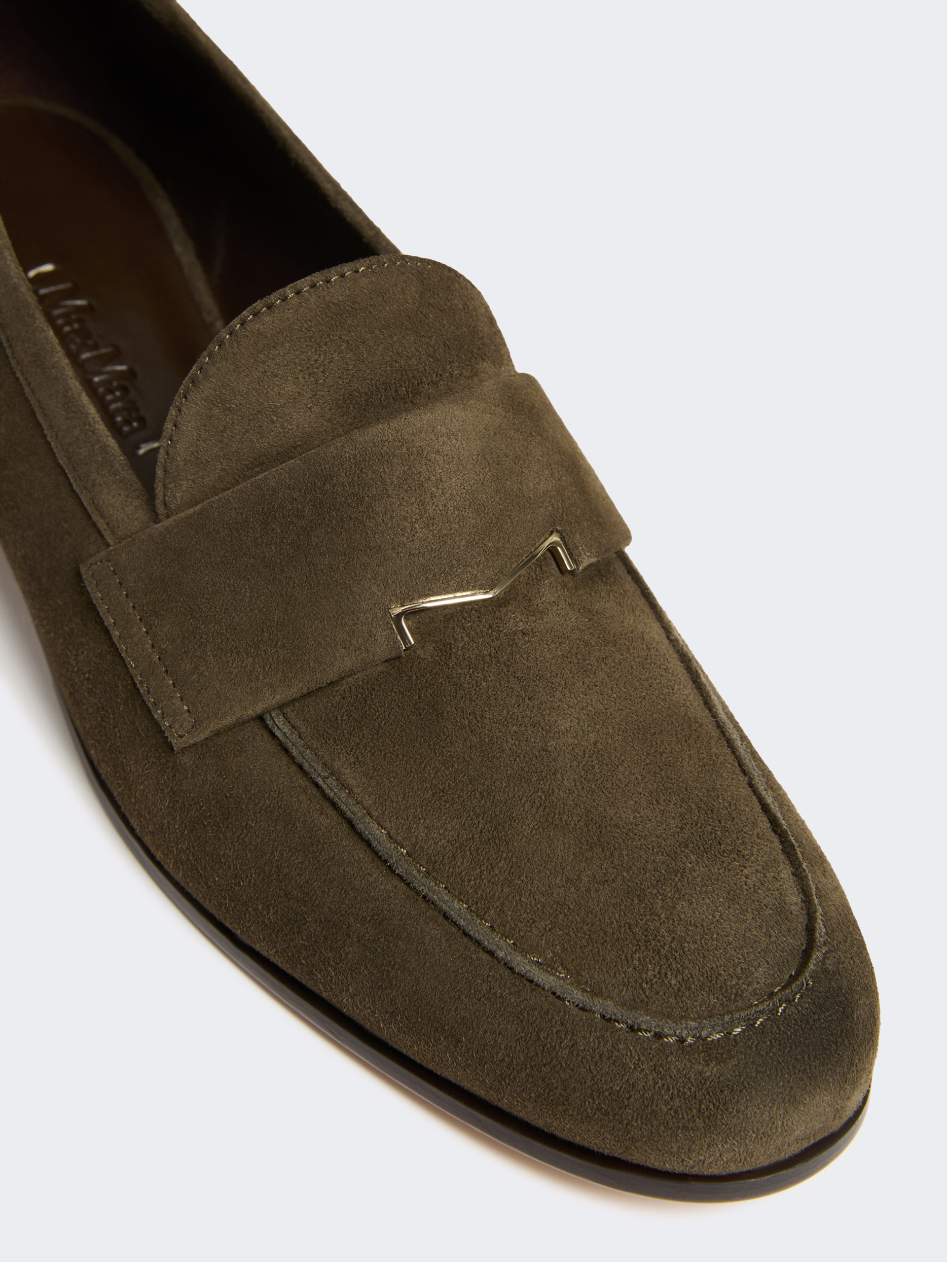 Suede moccasins - DARK BROWN - Max Mara - 3