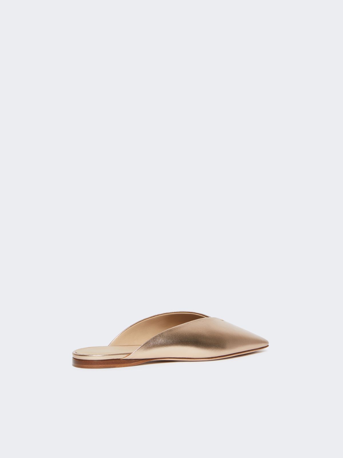 Laminated Nappa leather mules - PINK - Max Mara - 11