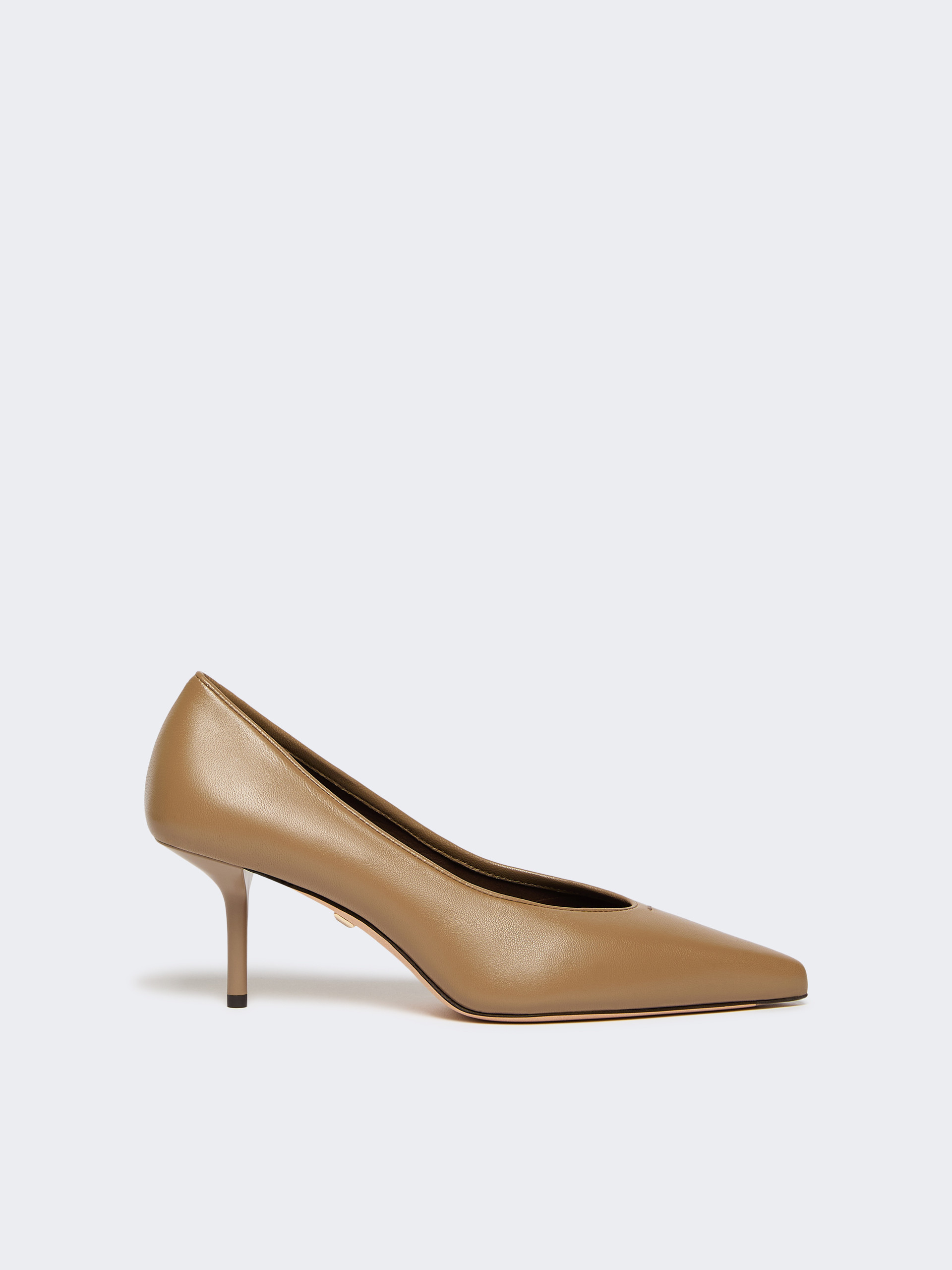 Nappa leather court shoes - MUD - Max Mara