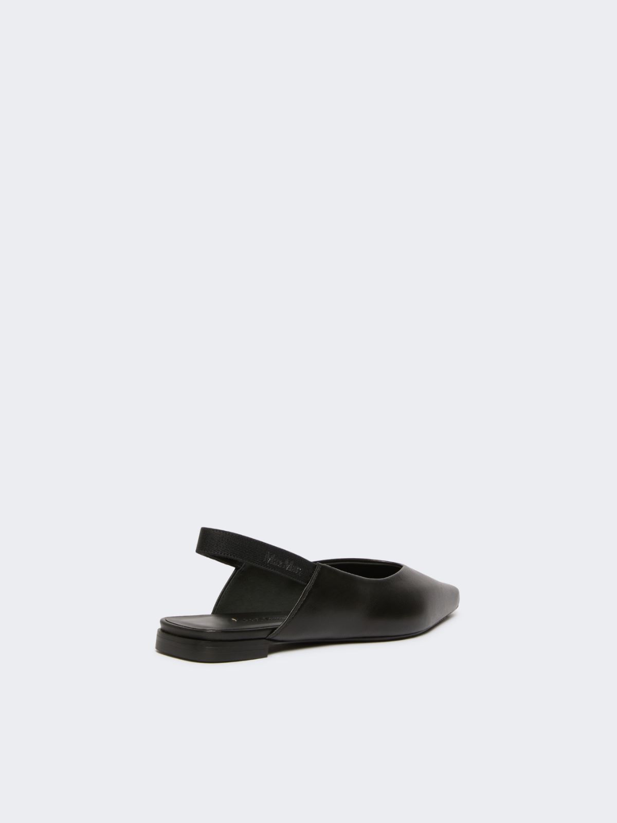 Nappa leather flat slingbacks - BLACK - Max Mara - 10