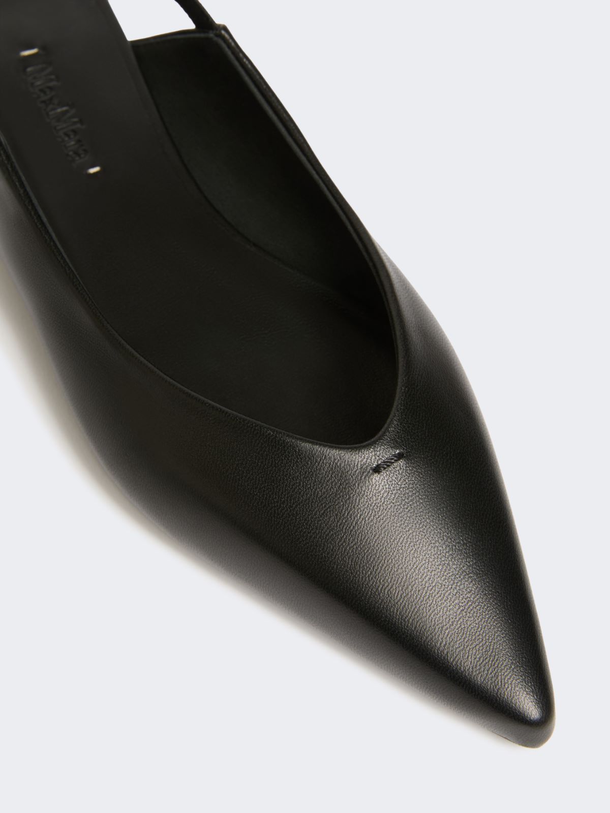 Nappa leather flat slingbacks - BLACK - Max Mara - 5