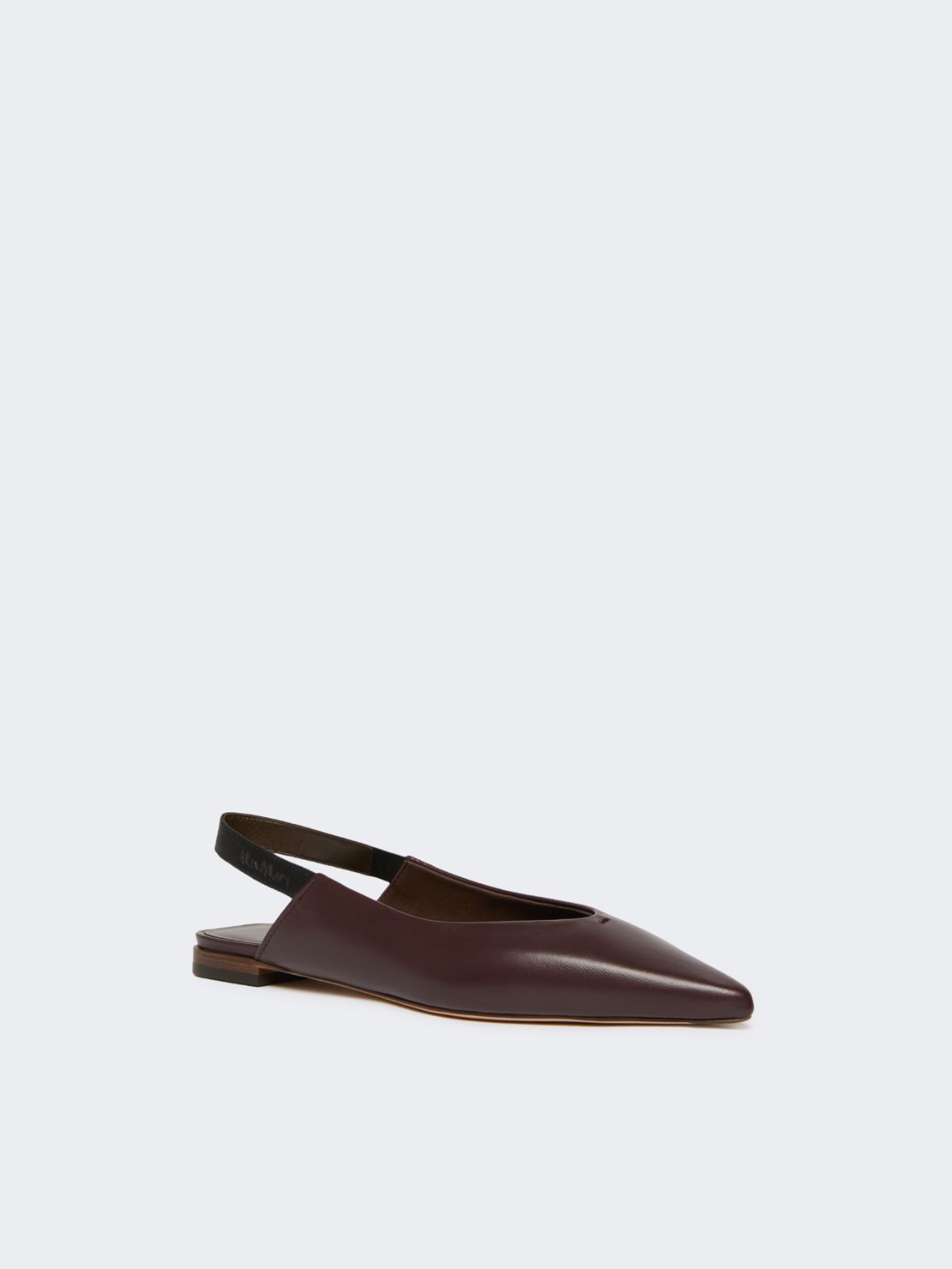 Nappa leather flat slingbacks - BORDEAUX - Max Mara - 5