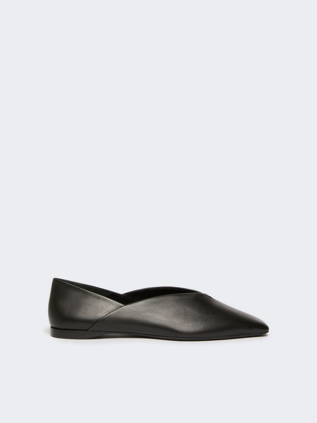 Nappa leather ballerinas - BLACK - Max Mara