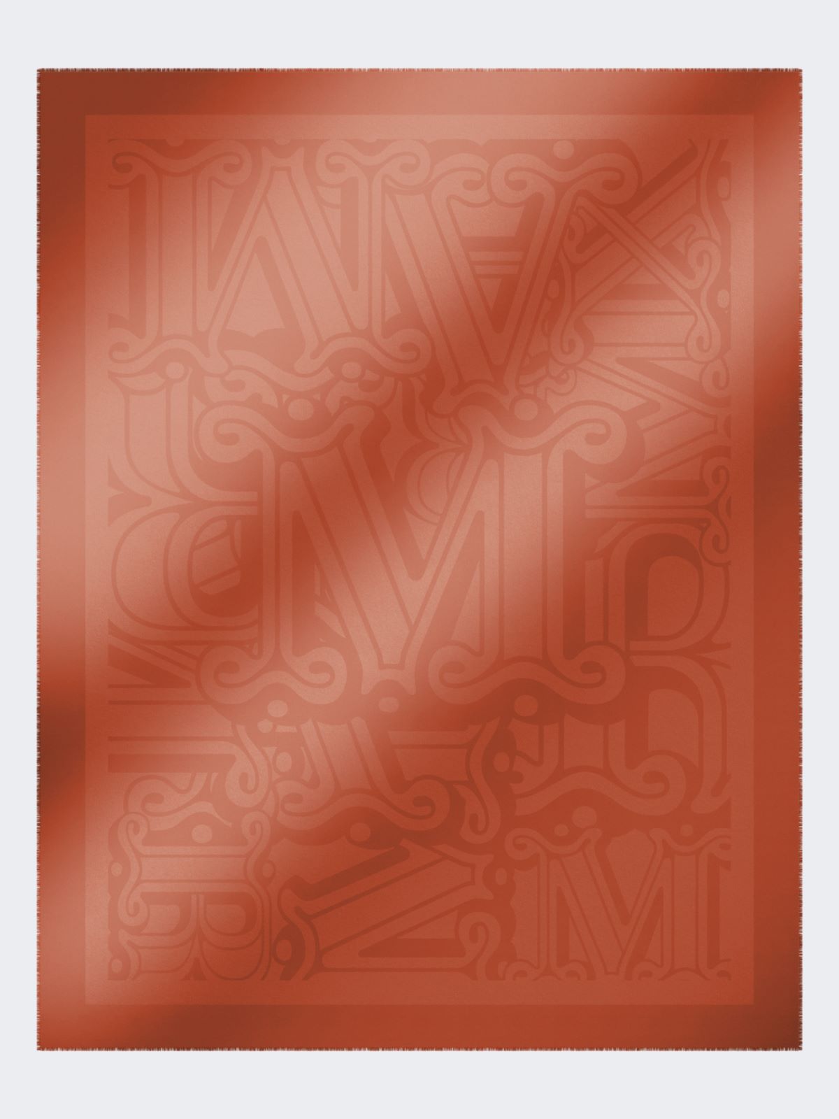 Cotton, modal and cashmere jacquard shawl - CORAL - Max Mara - 6