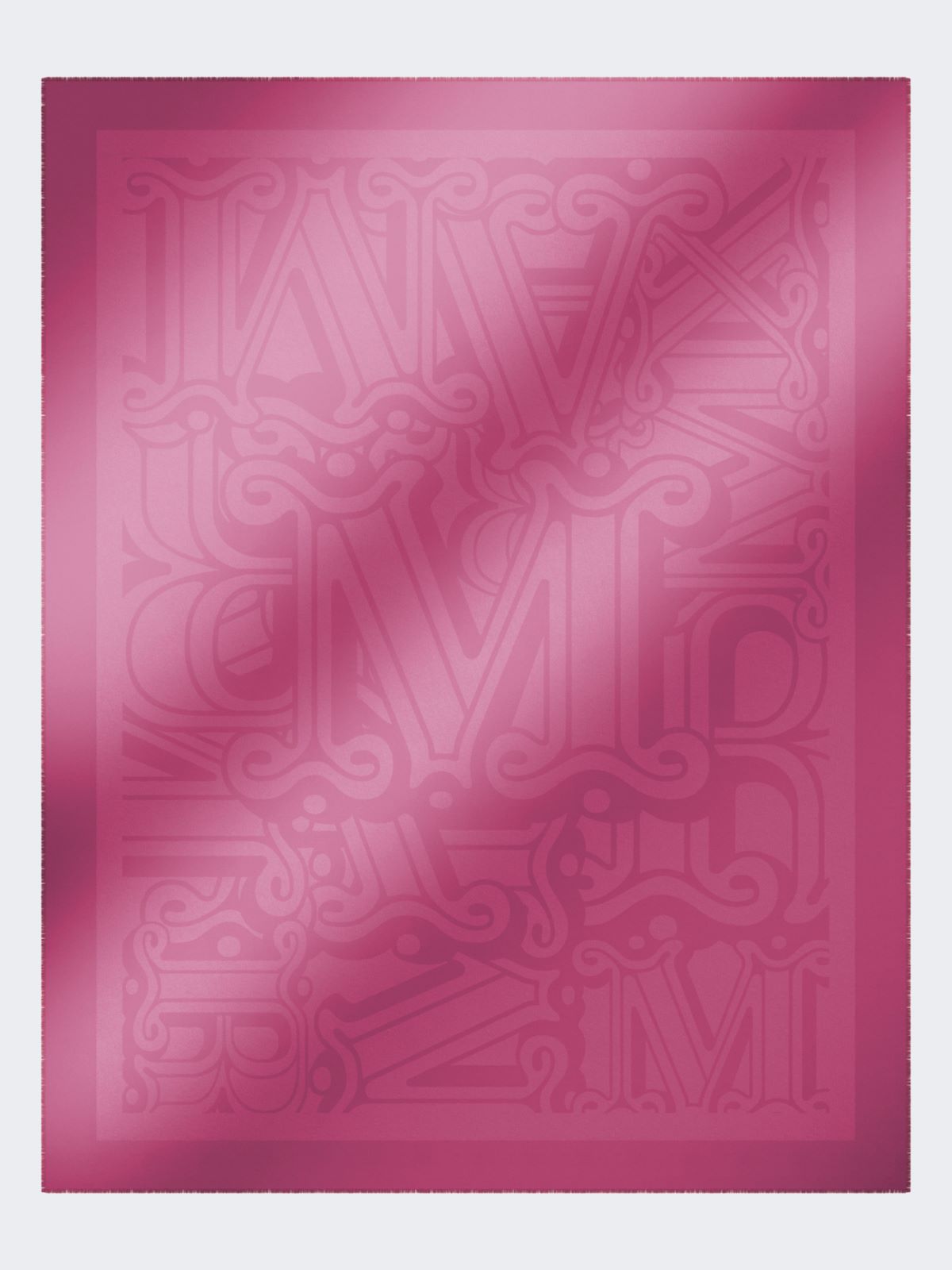 Cotton, modal and cashmere jacquard shawl - SHOCKING PINK - Max Mara - 6