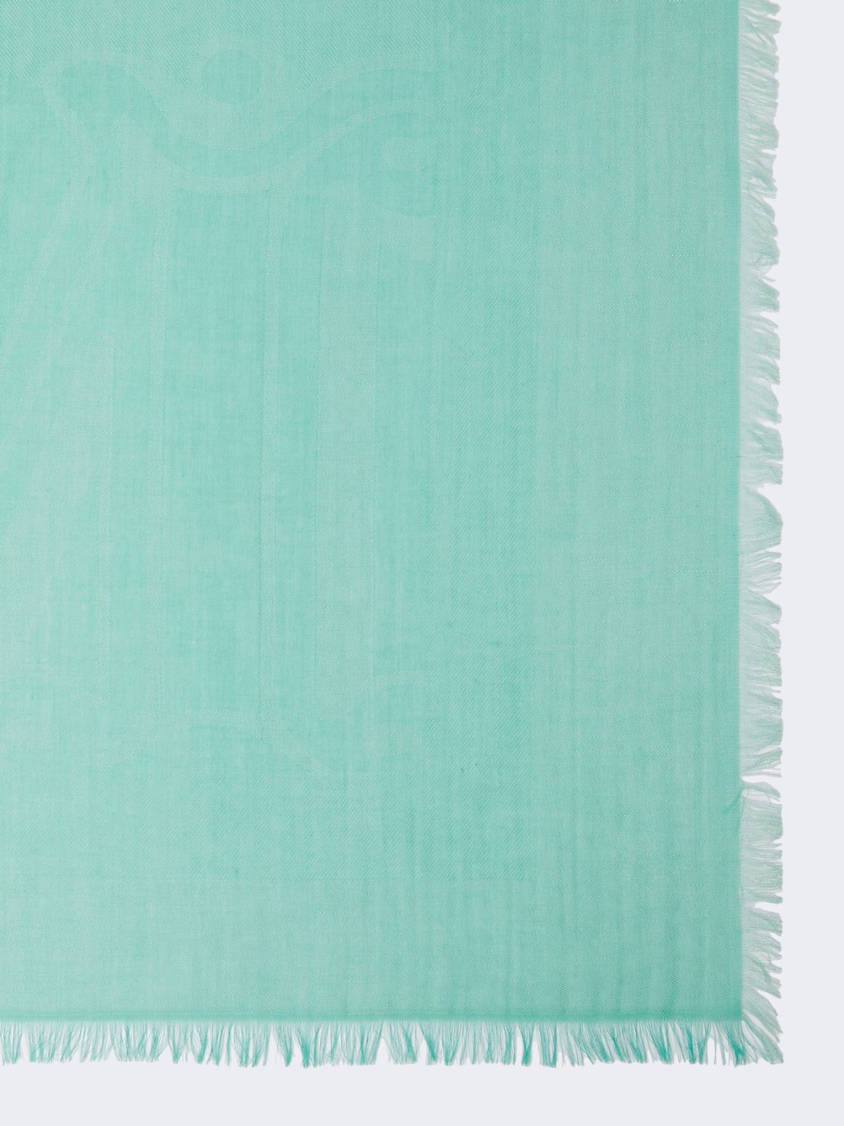 Cotton, modal and cashmere jacquard shawl - PASTEL GREEN - Max Mara - 6