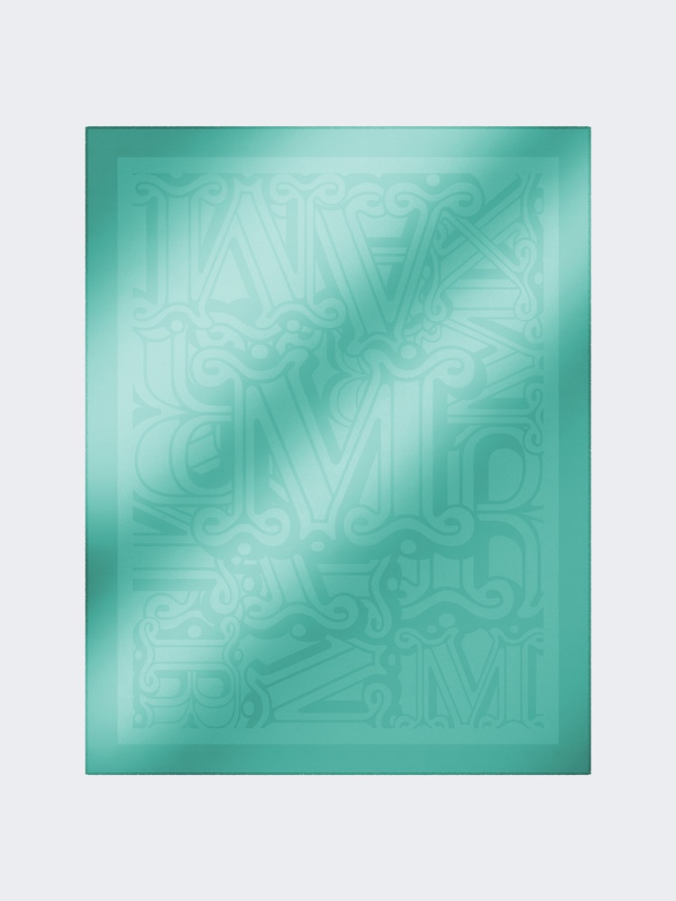 Cotton, modal and cashmere jacquard shawl - PASTEL GREEN - Max Mara