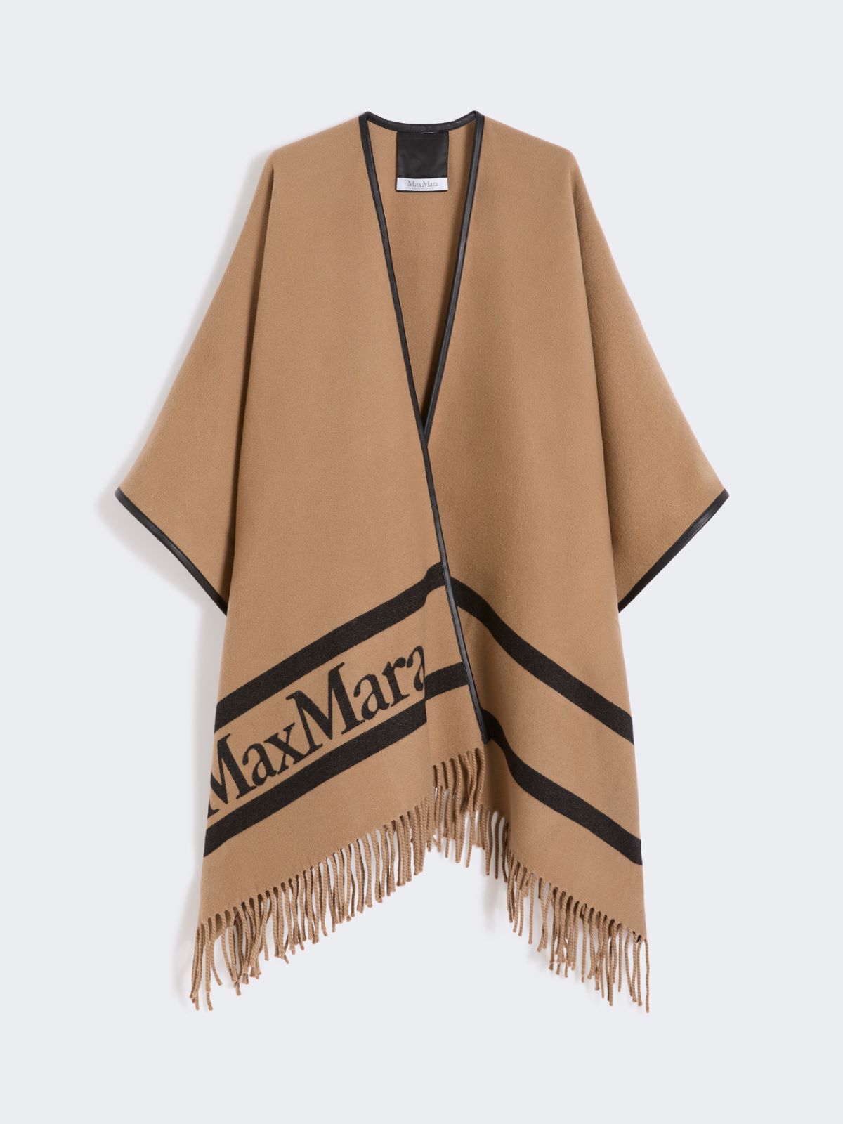 Poncho aus Jacquard-Wolle - KAMEL - Max Mara - 5