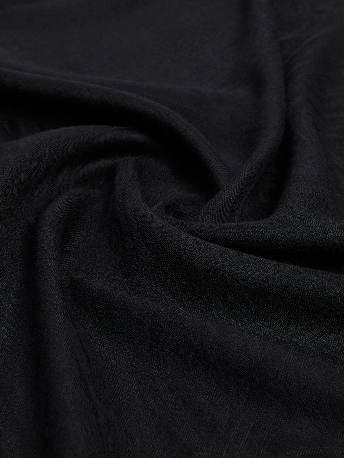 Jacquard wool and silk yarn stole - BLACK - Max Mara - 6