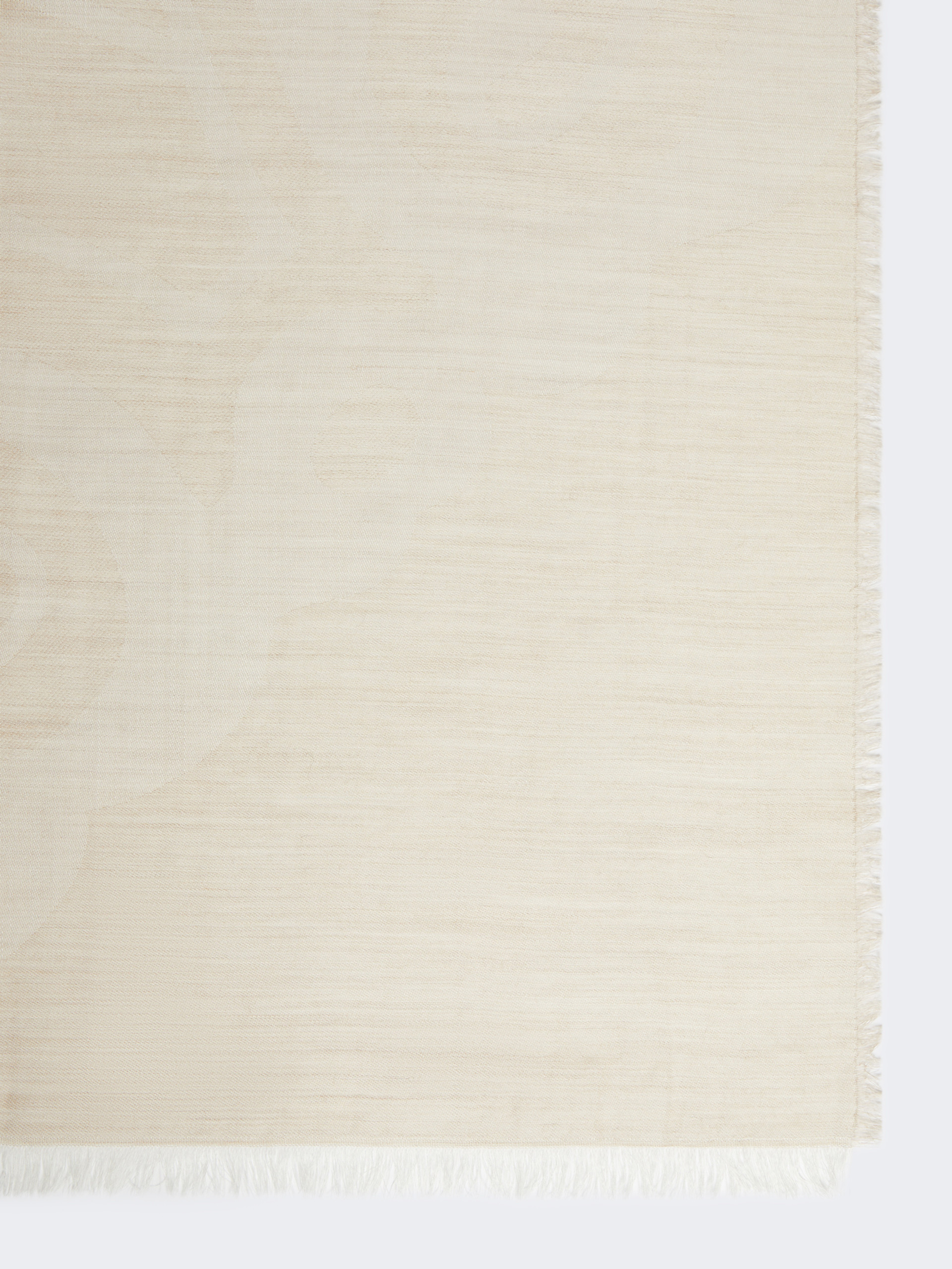 Silk, cashmere and wool jacquard stole - BEIGE - Max Mara - 2