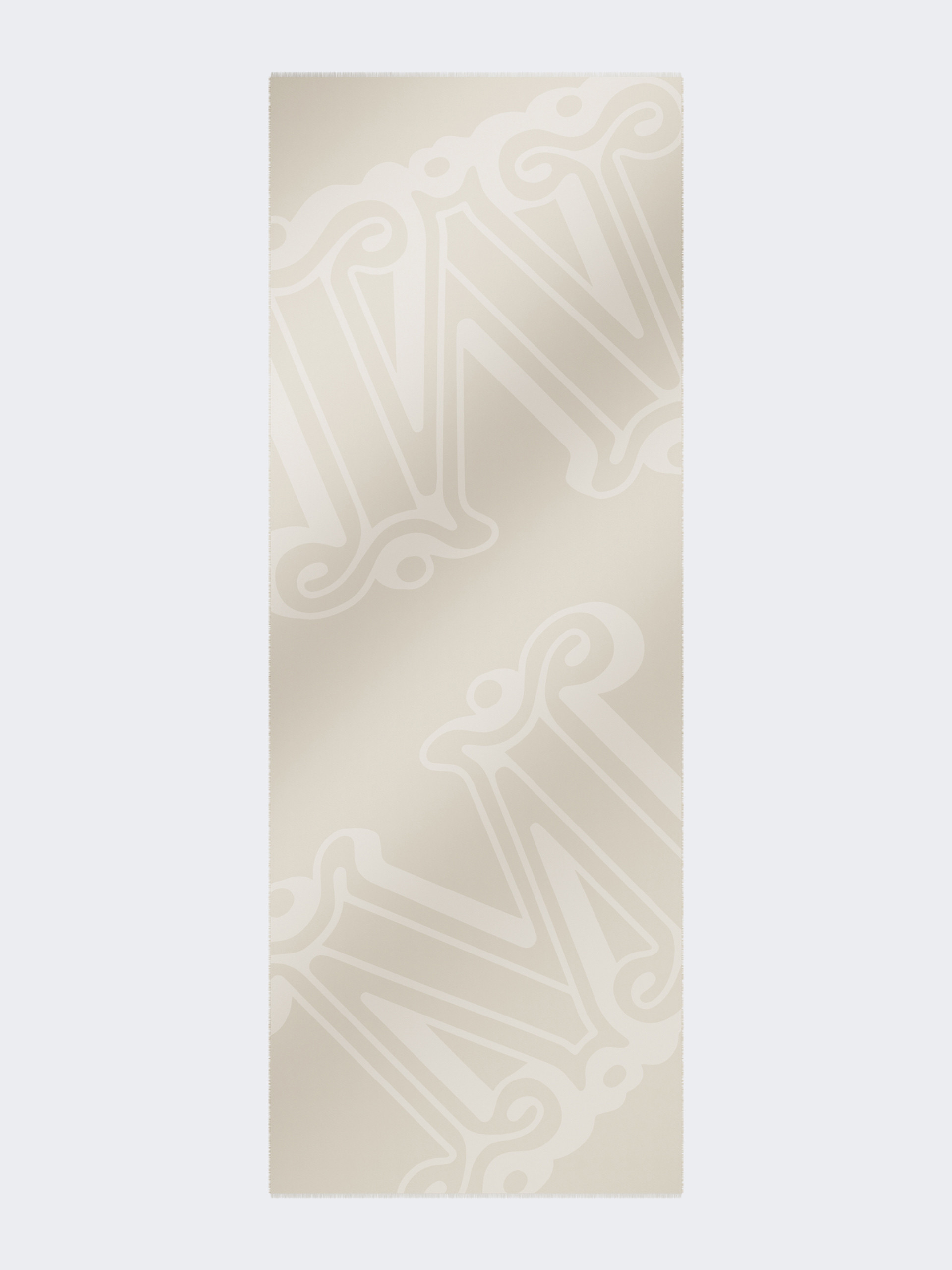 Silk, cashmere and wool jacquard stole - BEIGE - Max Mara